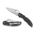 Spyderco BY01GPS2 byrd Harrier 2 Folding Knife 3.39" 8Cr13MoV Combo Edge Blade, Black G-10 Handle