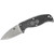 Spyderco FB31PBK Enuff Sheepfoot Fixed Knife 2.75" VG-10 Plain Edge Blade, Black FRN Handle