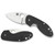 Spyderco C246GP Insistent Folding Knife 2.47" 8Cr13MoV Plain Edge Blade, Black G-10 Handle