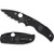 Spyderco C41SBBK5 Native 5 Lightweight Folding Knife 2.95" CPM-S30V Black Serrated Edge Blade, Black FRN Handle
