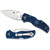 Spyderco C41PDBL5 Native 5 Lightweight Folding Knife 2.95" CPM-S110V Plain Edge Blade, Dark Blue FRN Handle
