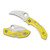 Spyderco C28SYL2HB Dragonfly 2 Salt Folding Knife Hawkbill 2.30" H-1 Serrated Edge Blade, Yellow FRN Handle