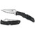 Spyderco C10SBK Endura 4 Lightweight Folding Knife, 3.75" VG-10 Serrated Edge Blade, Black FRN Handle