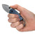 Kershaw 8710 Antic Folding Knife Drop Point 1.70" 8Cr14MoV Plain Edge Blade, Blue Handle