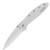 Kershaw 1660ST Leek, Serrated Folding Knife Assisted SpeedSafe Drop Point 3.00" Sandvik 14C28N Partially Serrated Edge Blade, Stainless Steel Handle Kershaw 1660ST Leek, Serrated Folding Knife Assisted SpeedSafe Drop Point 3.00" Sandvik 14C28N Partially Serrated Edge Blade, Stainless Steel Handle