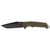SOG 17-12-03-57 Trident FX Fixed Knife 4.20" Cryo 4116 Tanto  Straight Edge Blade, Olive Drab GRN Handle