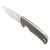 SOG 17-06-01-43 Tellus FX Fixed Knife 4.20" Cryo 440C Clip Point Straight Edge Blade, Olive Drab GRN Handle