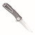 SOG TWI8-CP Twitch II Folding Knife 2.65" AUS-8 Drop Point Plain Edge Blade, Gray Anodized Aluminum Handle
