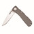 SOG TWI8-CP Twitch II Folding Knife 2.65" AUS-8 Drop Point Plain Edge Blade, Gray Anodized Aluminum Handle