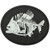 Maxpedition PVCPATCH-PIRAZ Piranha Bones Morale Patch - Glow - 3.00" x 2.50"