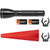Maglite ML50L-I201G ML50L LED 2-Cell C Flashlight, Roadside Safety Pack, Black