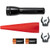 Maglite ML25LT-J201G ML25LT LED 2-Cell C Flashlight, Roadside Safety Pack, Black