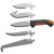 Cold Steel CC-FLDKIT Click-N-Cut Hunting Field Kit with 5 Interchangeable Blades