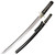 Cold Steel 88W Emperor Series Wakazashi 21" 1060 Carbon Blade, Samé (Ray Skin) Handle with Black Braid Cord and Brass Menuki