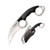 Cold Steel Double Agent I Neck Knife 3.00" AUS8A Karambit Blade, Black Kray-Ex™ Handle