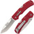 Cold Steel 23JK Double Safe Hunter Slock Master Folding Knife 3.50" 8Cr13MoV Clip Point Plain Edge Blade, Red Long GFN Handle