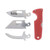 Cold Steel 40AT Click-N-Cut Slock Master Knife 2.50" 420J2 Multiple Blades, Red Long ABS Handle