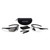 ESS EE9014-01 Crosshair Eyeshield 2X Kit, Black Frame w/ Clear & Smoke Gray Lens