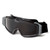 ESS 740-0132 Profile Asian-Fit TurboFan Goggles, Black Frame w/ Clear & Smoke Gray Lens