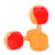 Howard Leight HL-R-02236 Howard Leight TRUSTFIT POD Uncorded Multiple-Use Earplugs - 5 Pairs - Orange