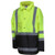Luminator™ Hi-Vis Lightweight Polyester/Polyurethane Rain Jacket w/ Detachable Hideaway Hood - X-Large