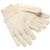 MCR Safety 9018C 18 oz. Double Palm 100% Cotton, Clute Pattern, Nap-In Work Gloves w/ Knit Wrist