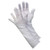 MCR Safety 8614C 14" White Thin Reversible, Unhemmed, 100% Cotton Lisle Inspectors Gloves w/ Straight Thumb