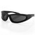 Bobster ELR201 Low Rider II Convertible Sunglasses w/ Matte Black Frame & 3 Interchangeable Lenses (Amber, Smoke, Clear)