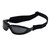 Bobster ELR201 Low Rider II Convertible Sunglasses w/ Matte Black Frame & 3 Interchangeable Lenses (Amber, Smoke, Clear)