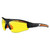 Bobster BSWF001 Swift Sunglass w/ Black Matte Frame & 3 Interchangeable Lenses (Smoke, Yellow, Clear)