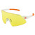 Bobster BCAD01 Cadence Cycling Sunglass w/ Matte Clear/Orange Frame & Smoke Black Red Revo, Yellow & Clear Lens