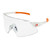 Bobster BCAD01 Cadence Cycling Sunglass w/ Matte Clear/Orange Frame & Smoke Black Red Revo, Yellow & Clear Lens