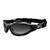 Bobster BRA201 Raptor II Sunglasses w/ Matte Black Frame & 3 Interchangeable Lenses (Amber, Clear, Smoke)