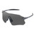 Bobster BAER01 Aero Cycling Sunglass w/ Matte Gray Frame & Smoke Silver Mirror Lens