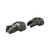 Meprolight FRBS Self-Illuminated Flip Backup Sights, 4 Dot Rear