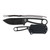 KA-BAR Becker Eskabar Fixed Knife 7.00" Drop Point 1095 Cro-Van Blade, Black 1095 Cro-Van Handle