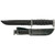 KA-BAR 1283 D2 Extreme Fixed Knife 11.88" Clip Point D2 Blade, Black Kraton G Handle and Leather Sheath