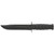 KA-BAR 1212 Full Size KA-BAR Serrated Edge Fixed Knife 11.75" Clip Point 1095 Cro-Van Blade, Black Kraton G Handle, Leather Sheath