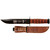 KA-BAR 9139 Vietnam U.S. Army Veteran Fixed Knife 11.88" Clip Point 1095 Cro-Van Blade, Brown Leather Handle
