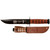 KA-BAR 9140 Vietnam USMC Veteran Fixed Knife 11.88" Clip Point 1095 Cro-Van Blade, Brown Leather Handle