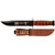 KA-BAR 9141 Vietnam U.S. Navy Veteran Fixed Knife 11.88" Clip Point 1095 Cro-Van Blade, Brown Leather Handle