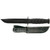 KA-BAR 1257 Short KA-BAR Serrated Fixed Knife 9.25" Clip Point 1095 Cro-Van Blade, Black Kraton G Handle
