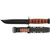 KA-BAR 5017 USMC KA-BAR Straight Edge Fixed Knife 11.88" Clip Point 1095 Cro-Van Blade, Brown Leather Handle