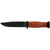 KA-BAR 2225 Mark I Fixed Knife 9.19" Clip Point 1095 Cro-Van Blade, Brown Leather Handle
