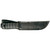 KA-BAR 1256 Short KA-BAR Straight Edge Fixed Knife 9.25" Clip Point 1095 Cro-Van Blade, Black Kraton G Handle, Leather Sheath
