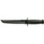 KA-BAR 1245 Tanto Serrated Fixed Knife 12.81" Tanto 1095 Cro-Van Blade, Black Kraton G Handle