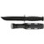 KA-BAR Short KA-BAR Serrated Fixed Knife 9.25" Clip Point 1095 Cro-Van Blade, Black Kraton G Handle