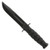 KA-BAR 1258 Short KA-BAR Straight Edge Fixed Knife 9.25" Clip Point 1095 Cro-Van Blade, Black Kraton G Handle, Plastic MOLLE Sheath