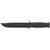 KA-BAR 1211 Full Size KA-BAR Straight Edge Fixed Knife 11.75" Clip Point 1095 Cro-Van Blade, Black Kraton G Handle, Leather Sheath