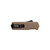 Tekto Knives A2 Badger Out-The-Front Automatic Knife 1.85" D2 Tanto Plain Edge Blade, 6061-T6 Aluminum Handle
